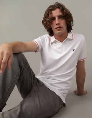 AE Camisa Polo de Piqué Flex con Ribete