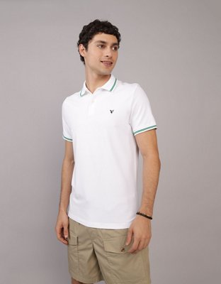 AE Tipped Flex Pique Polo Shirt