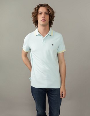 AE Tipped Flex Pique Polo Shirt