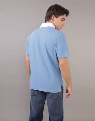 AE Flex Pique Rugby Polo Shirt