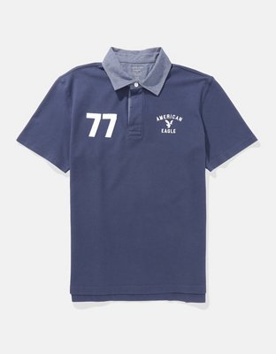 AE Flex Pique Rugby Polo Shirt