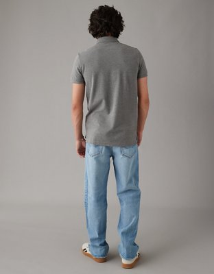AE Lived-In Slim Fit Pique Polo Shirt
