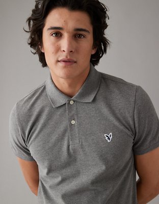 AE Lived-In Slim Fit Pique Polo Shirt