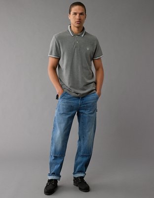 AE Lived-In Slim Fit Pique Polo Shirt