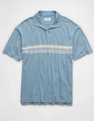 Мужские рубашки American Eagle AE Striped Weekend Polo Shirt — фото 3