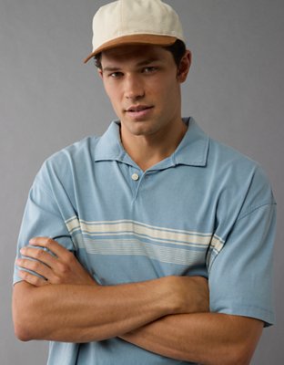 Мужские рубашки American Eagle AE Striped Weekend Polo Shirt — фото 2