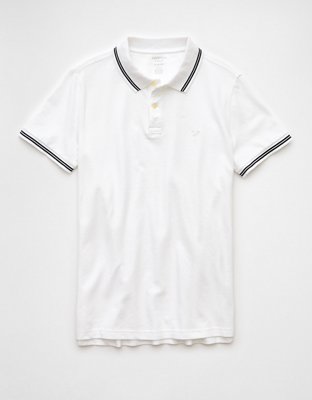 AE Lived-In Stretch Pique Slim Fit Tipped Polo Shirt