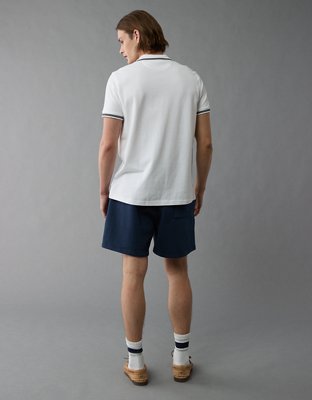 AE Lived-In Stretch Pique Slim Fit Tipped Polo Shirt