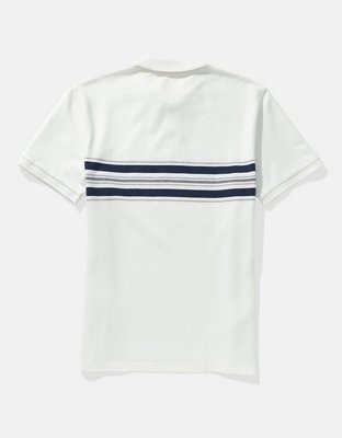 AE Camisa Polo Flex Rayada de Piqué