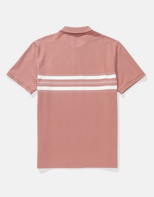 AE Flex Pique Striped Polo Shirt