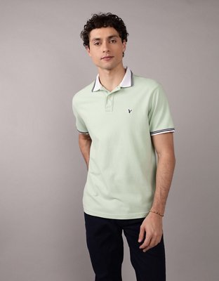 AE Slim Fit Tipped Flex Pique Polo Shirt