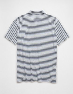 AE 24/7 Club Logo Striped Polo Shirt