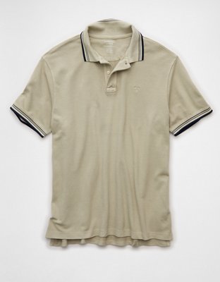 AE Stretch Pique Tipped Polo Shirt