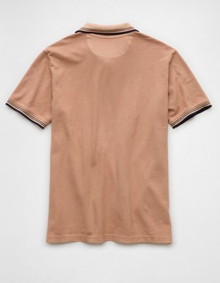 AE Camisa Polo Stretch Decorada de Piqué