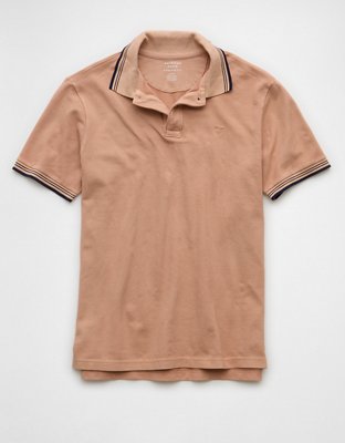 AE Stretch Pique Tipped Polo Shirt