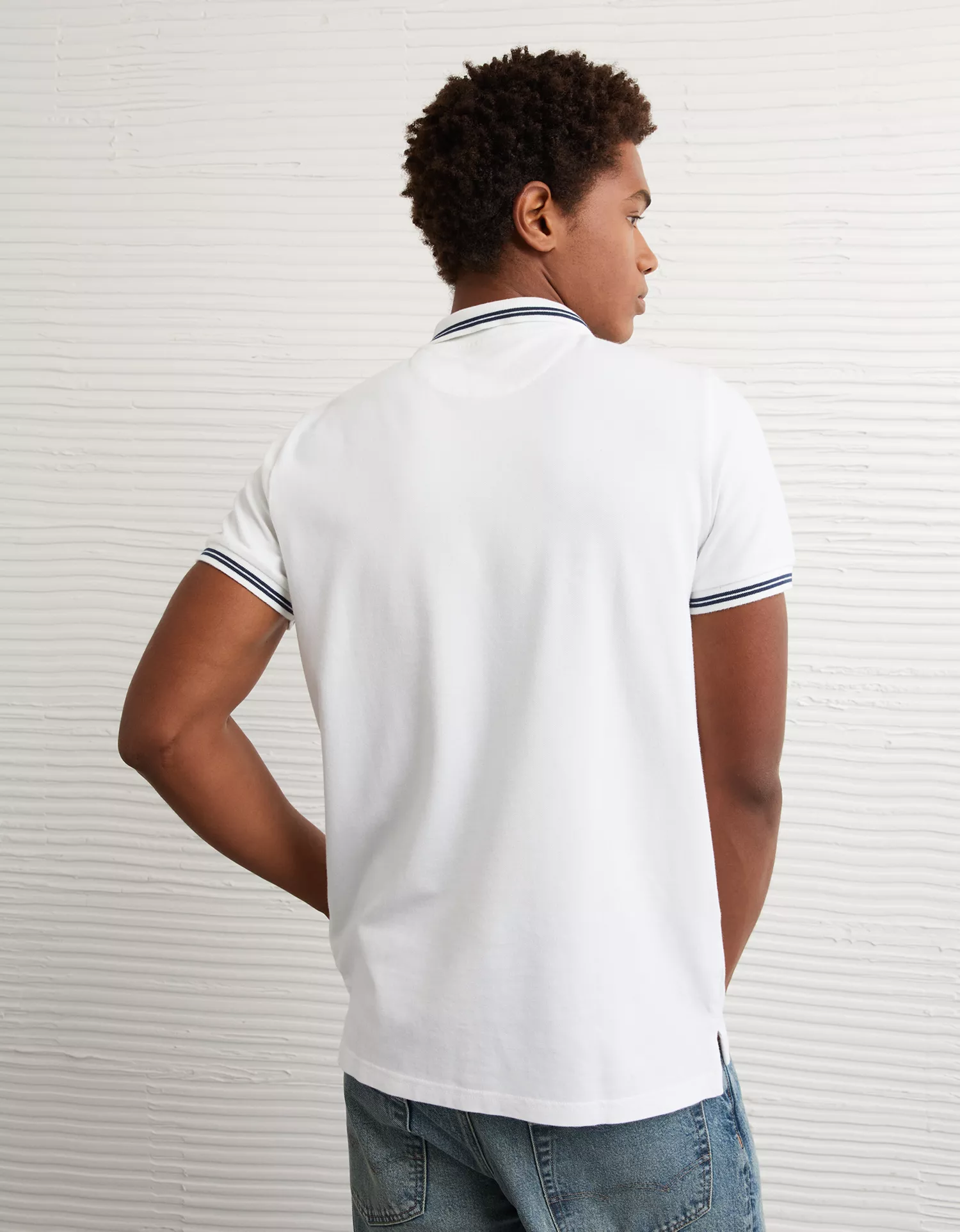 AE Lived-In Slim Fit Pique Polo Shirt - thumbnail 8