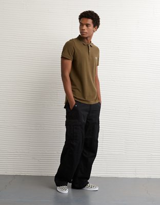 AE Lived-In Slim Fit Pique Polo Shirt