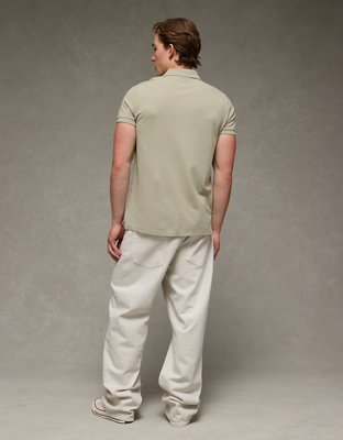 AE Lived-In Slim Fit Pique Polo Shirt