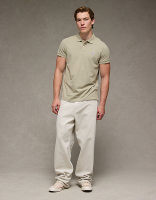 AE Lived-In Slim Fit Pique Polo Shirt