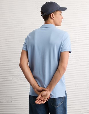 AE Lived-In Slim Fit Pique Polo Shirt