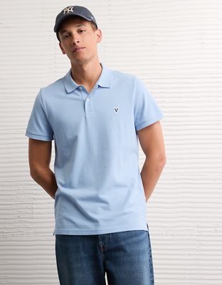AE Lived-In Slim Fit Pique Polo Shirt