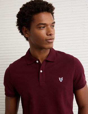 AE Lived-In Slim Fit Pique Polo Shirt