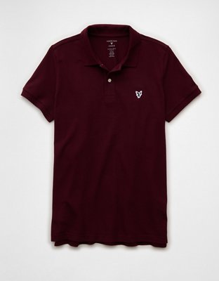 AE Lived-In Slim Fit Pique Polo Shirt