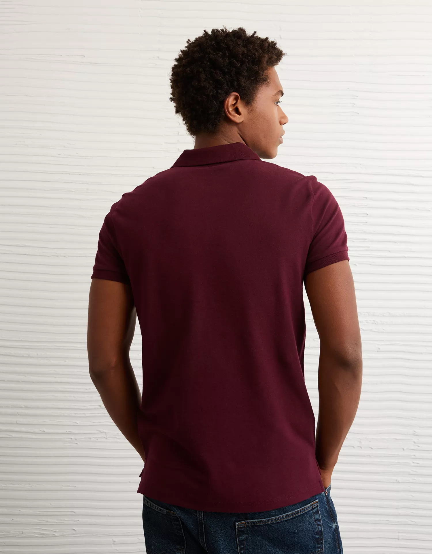 AE Lived-In Slim Fit Pique Polo Shirt - thumbnail 2