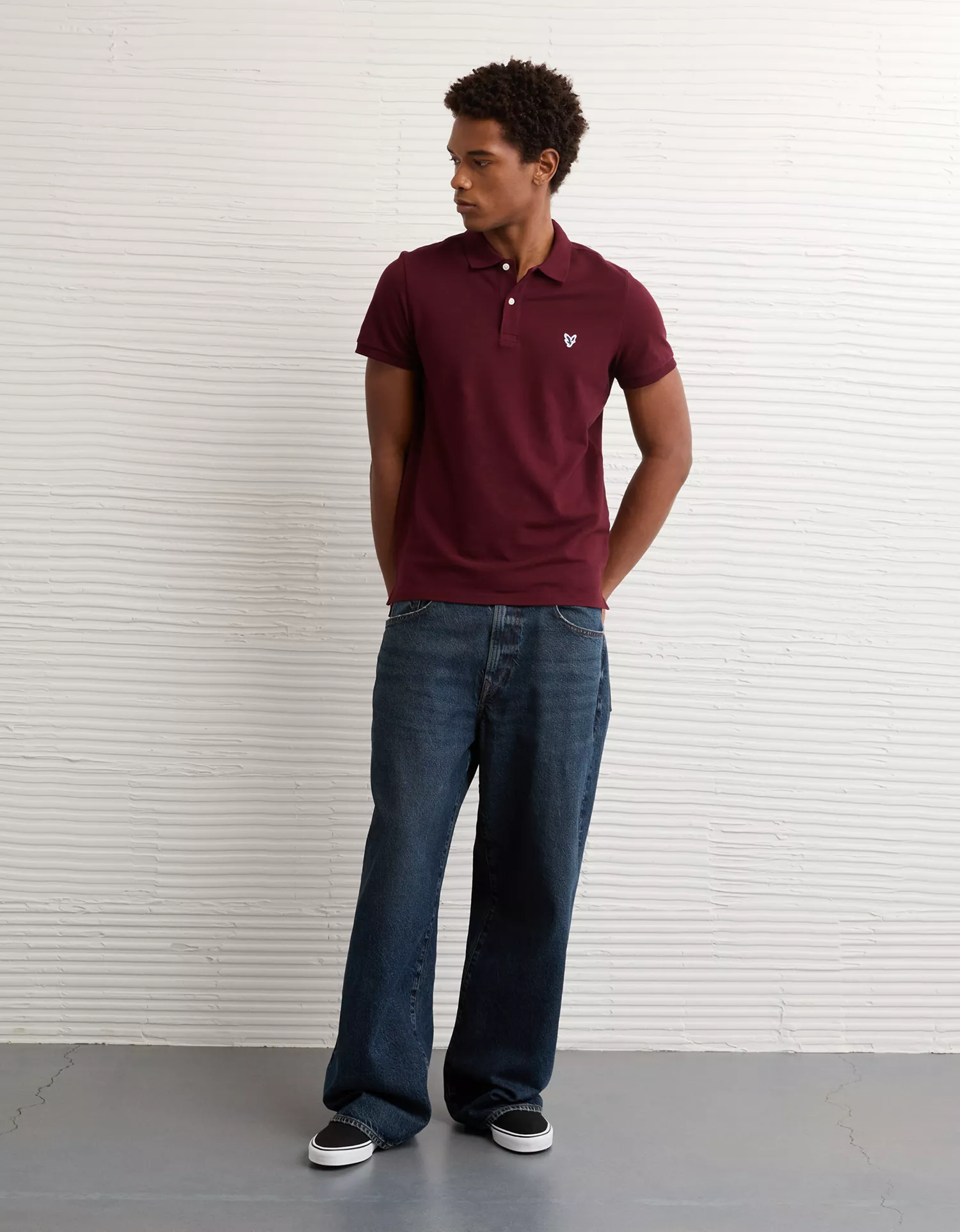 AE Lived-In Slim Fit Pique Polo Shirt - thumbnail 5