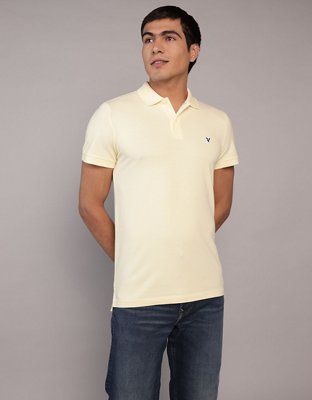 AE Lived-In Slim Fit Pique Polo Shirt