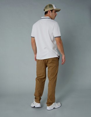 AE Stretch Pique Tipped Polo Shirt