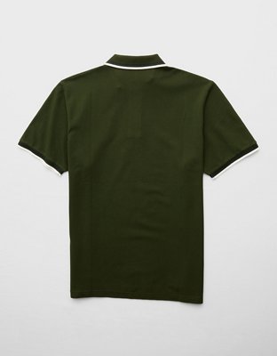 AE Stretch Pique Tipped Polo Shirt