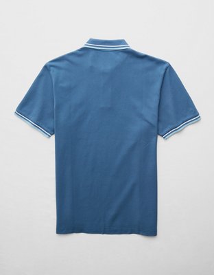 AE Stretch Pique Tipped Polo Shirt