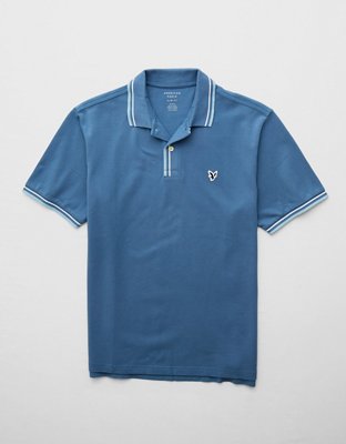 AE Stretch Pique Tipped Polo Shirt