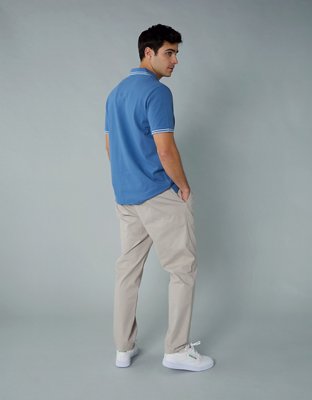 AE Camisa Polo Stretch Decorada de Piqué