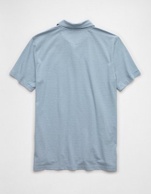 AE 24/7 Club Logo Striped Polo Shirt