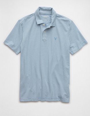 AE 24/7 Club Logo Striped Polo Shirt
