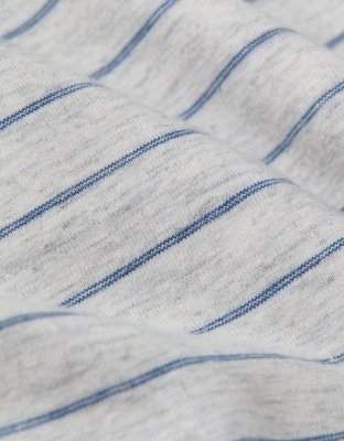 AE 24/7 Club Logo Striped Polo Shirt