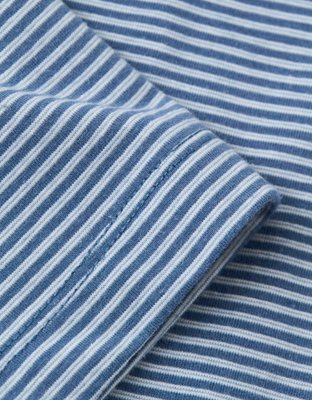 AE 24/7 Club Logo Striped Polo Shirt