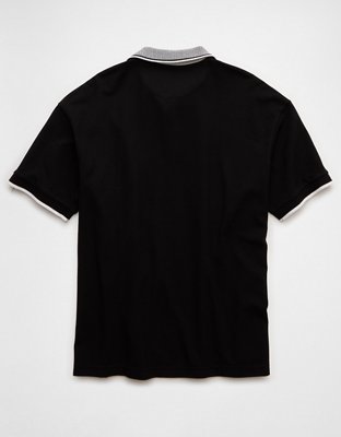 AE Boxy Stretch Pique Polo Shirt