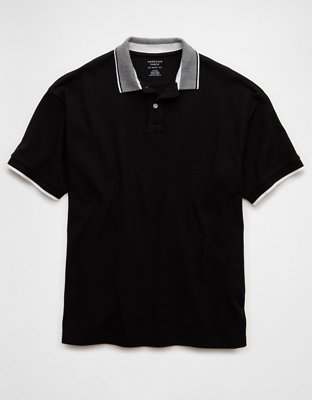 AE Boxy Stretch Pique Polo Shirt