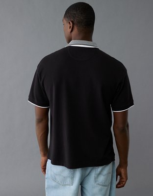 AE Boxy Stretch Pique Polo Shirt