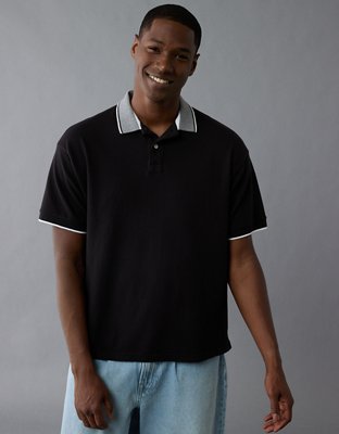AE Boxy Stretch Pique Polo Shirt