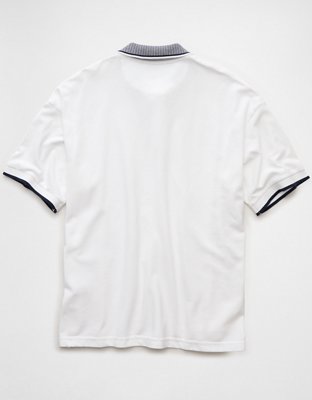 AE Boxy Stretch Pique Polo Shirt