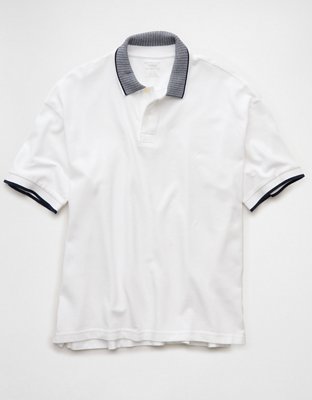 AE Boxy Stretch Pique Polo Shirt