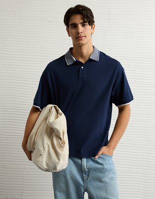 Polo piqué extensible droit AE