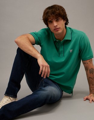 AE Slim Fit Tipped Pique Polo Shirt