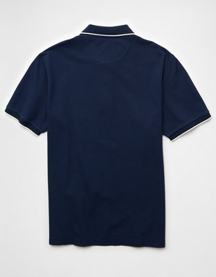 AE Logo Standard Fit Pique Polo Shirt