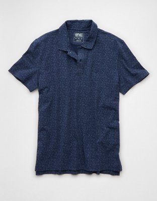 AE 24/7 Club Logo Printed Polo Shirt | American Eagle