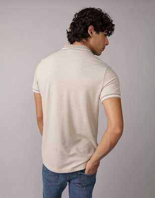 AE Slim-Fit Tipped Sweater Polo Shirt